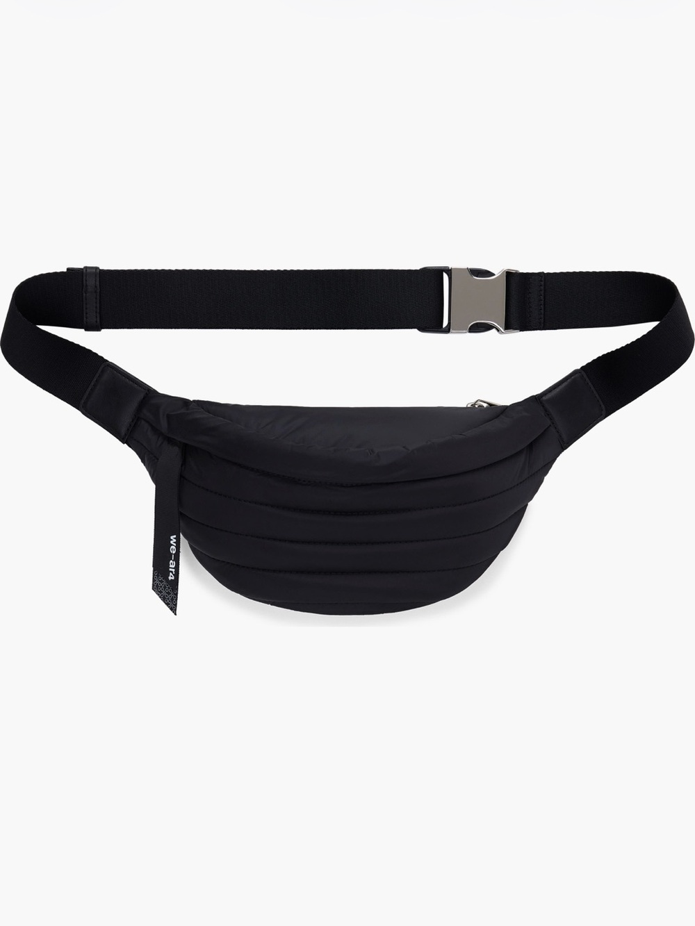 NWT We-Are4 Black Quilted Waist Bag